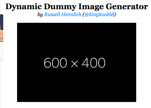 DummyImage:在线占位图片生成工具