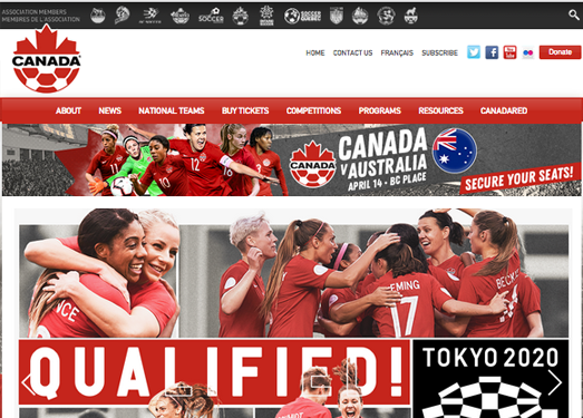 Canadasoccer:加拿大足球协会官网