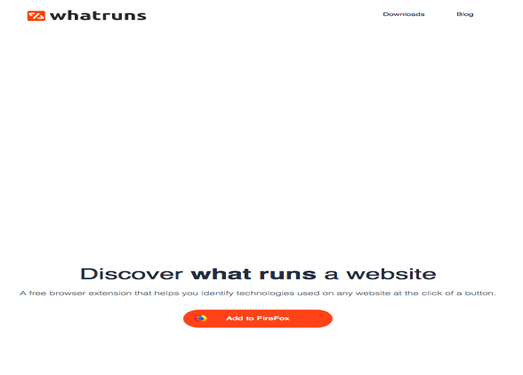 WhatRuns|网站技术与服务嗅探工具