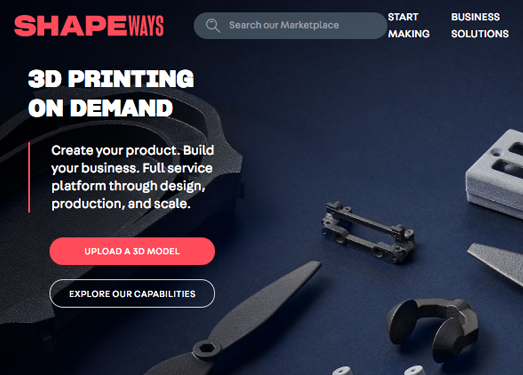 Shapeways:3D产品销售设计网
