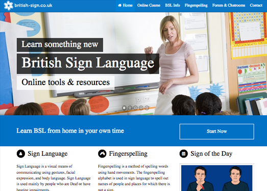 BritishSign:英语手语教学网