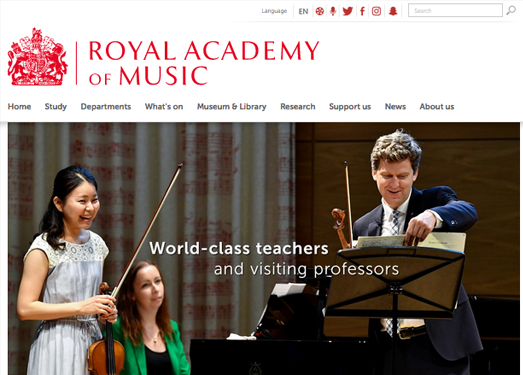 Ram.ac.uk:英国皇家音乐学院官网