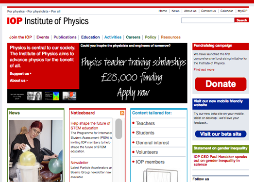 IOP:英国物理学会官网