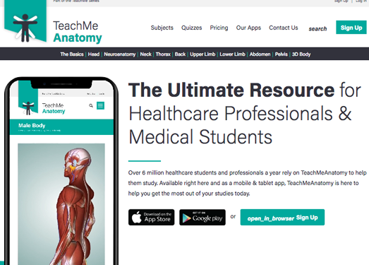 TeachMeAnatoMY:人体解剖学百科全书网