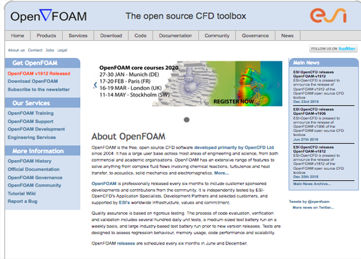OpenFoam:免费开源CFD类库