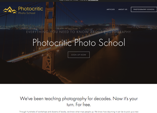 PhotoCritic:在线摄影话题分享博客