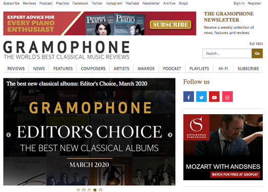 GramoPhone:留声机古典音乐杂志