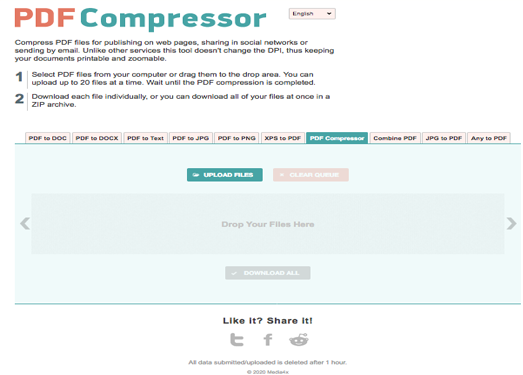 PDFCompressor:在线PDF压缩工具