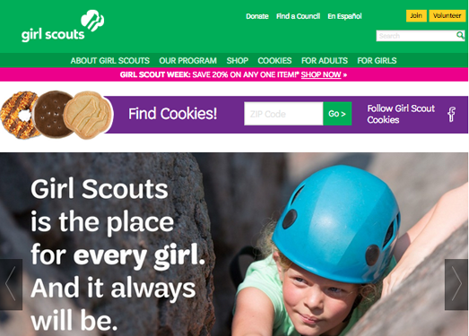 GirlScouts:美国女童军公益组织