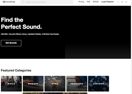 SoundSnap:音效大全下载网