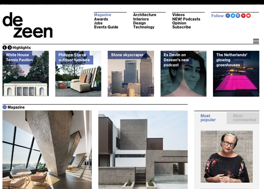 Dezeen:建筑设计杂志