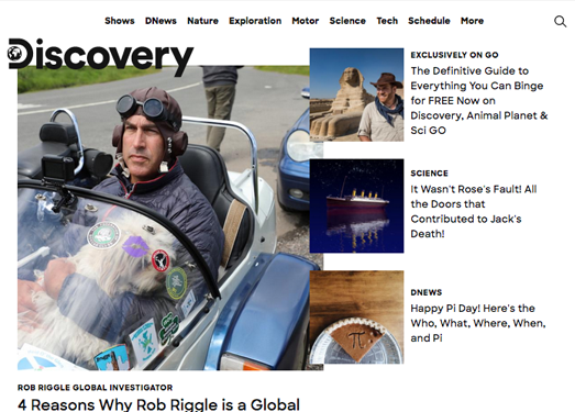 DisCovery:美国探索频道官网