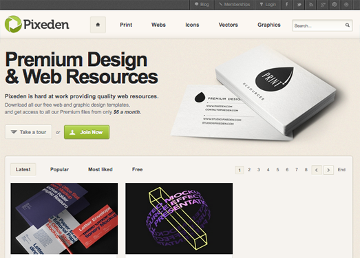 PixeDen:免费设计素材资源分享网