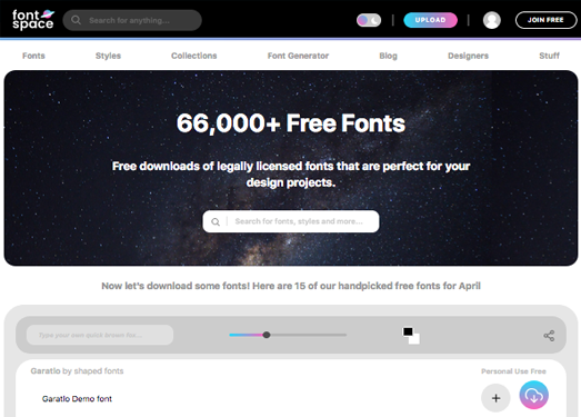 字体空间|免费字体| 66000+字体下载