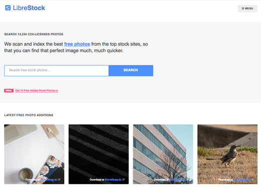 LibreStock:免费优质素材搜索引擎