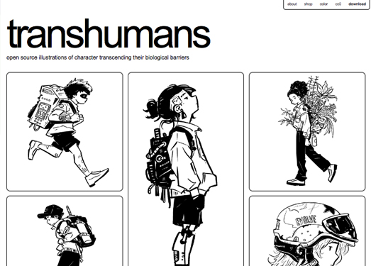 ​Transhumans|致力于提供免费科幻人物插图素材