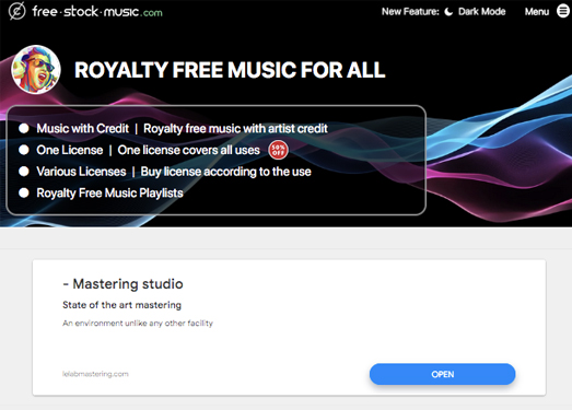 Free Stock Music|一个无版权纯音乐下载网站