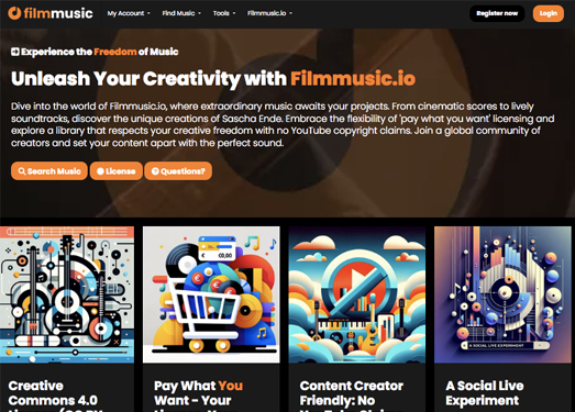 Filmmusic|一个提供免费免版权可商用音乐素材下载的网站