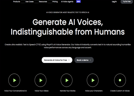 Play.ht|具有 600 多种 AI 语音的 AI 语音生成器