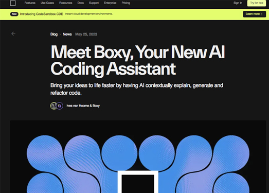 Boxy|CodeSandbox推出的AI编程助手